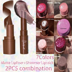 Pearlescent Lip Liner & Gloss Duo | Long-Lasting Lip Combo