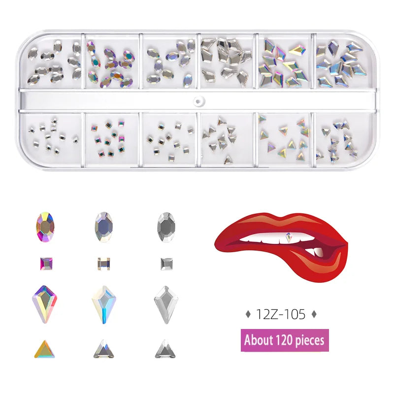 12-Grid Tooth Gem Kit ✨