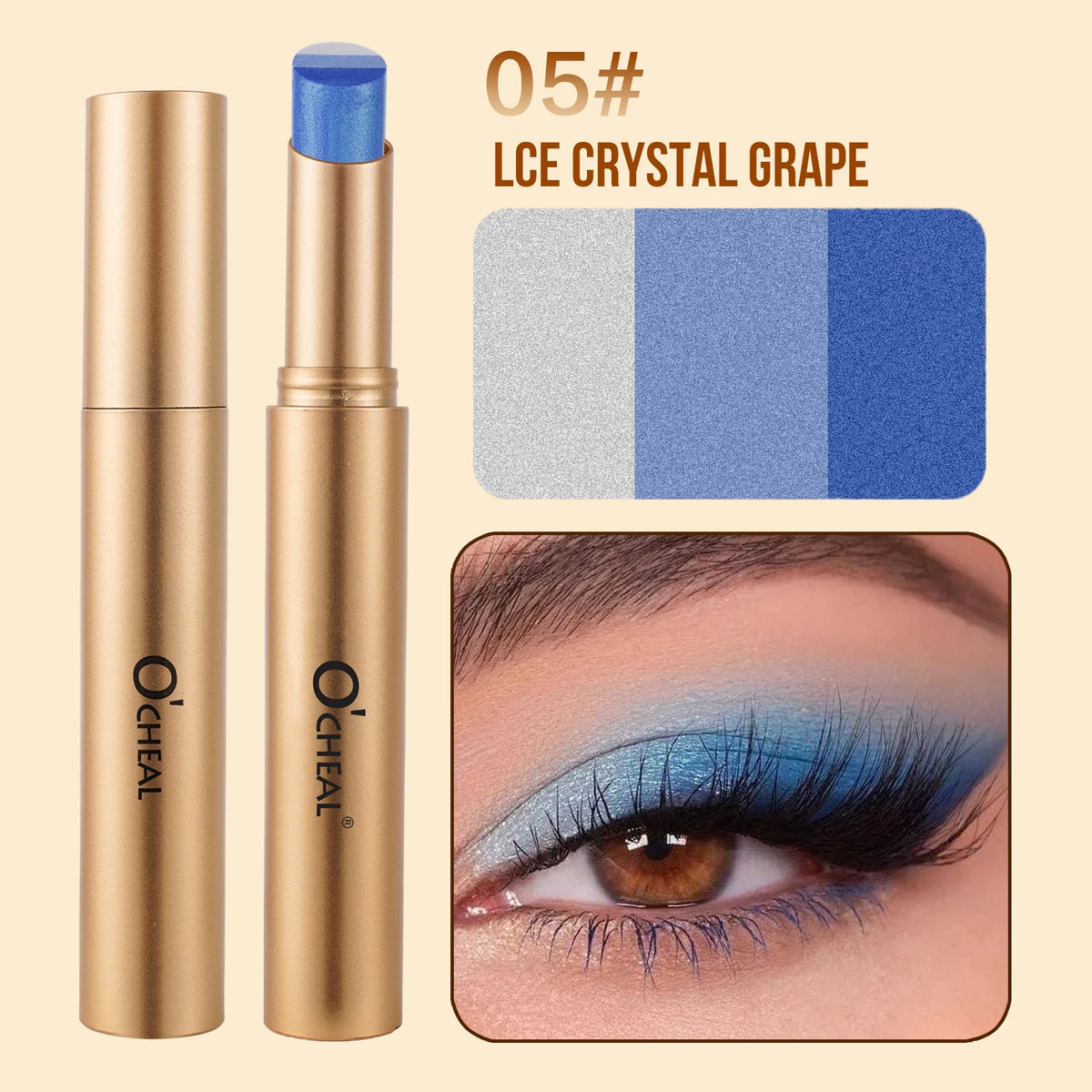 Tricolor Eyeshadow Stick | 3-in-1 Cream Eyeshadow
