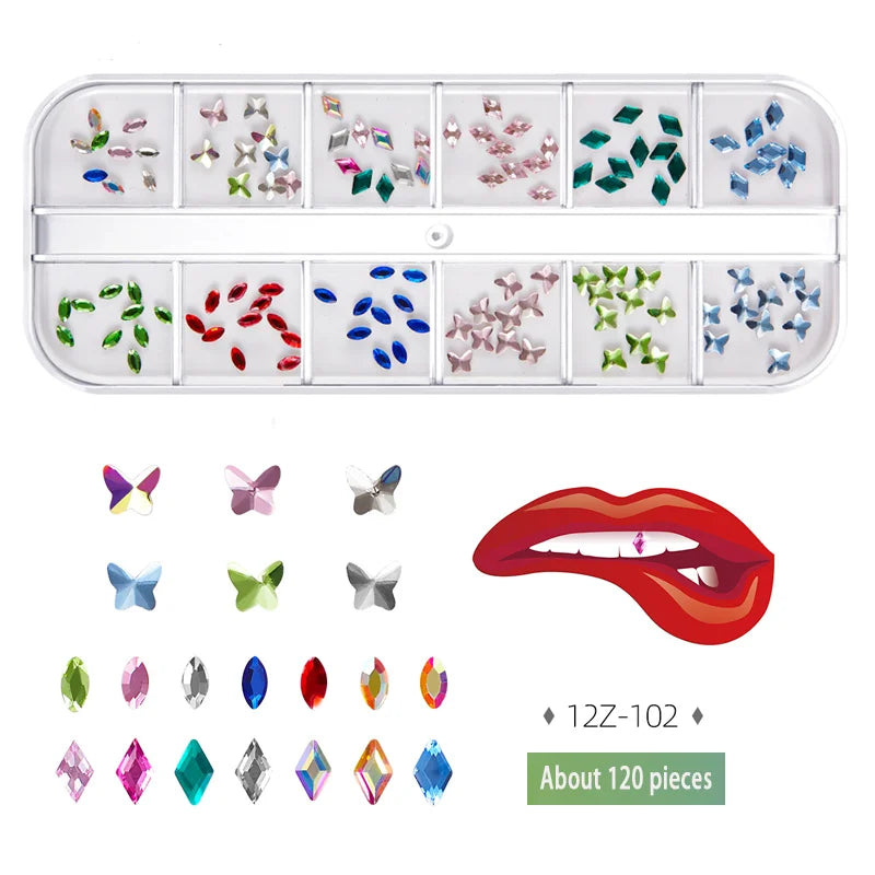 12-Grid Tooth Gem Kit ✨