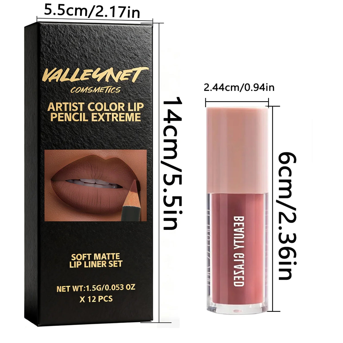 The Lip Vault Kit | 12 Liners + Gloss