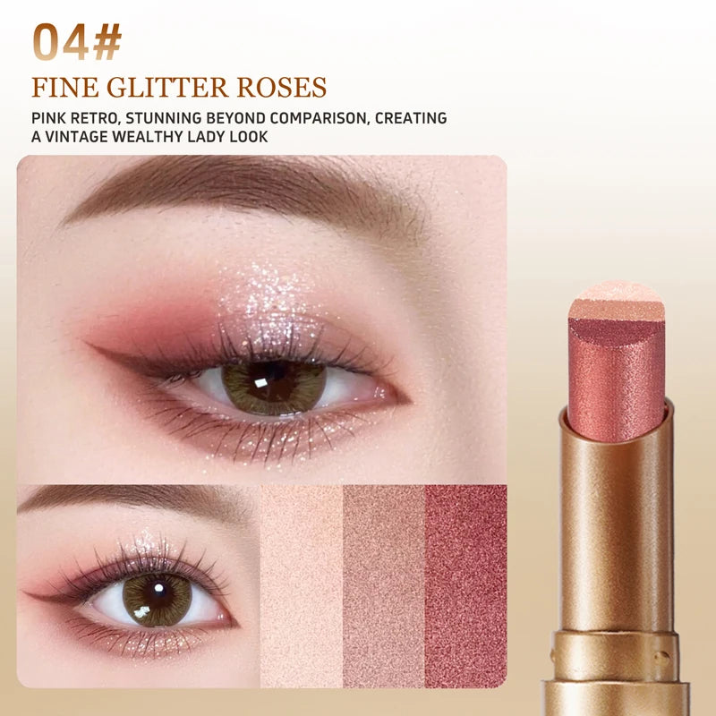 Tricolor Eyeshadow Stick | 3-in-1 Cream Eyeshadow