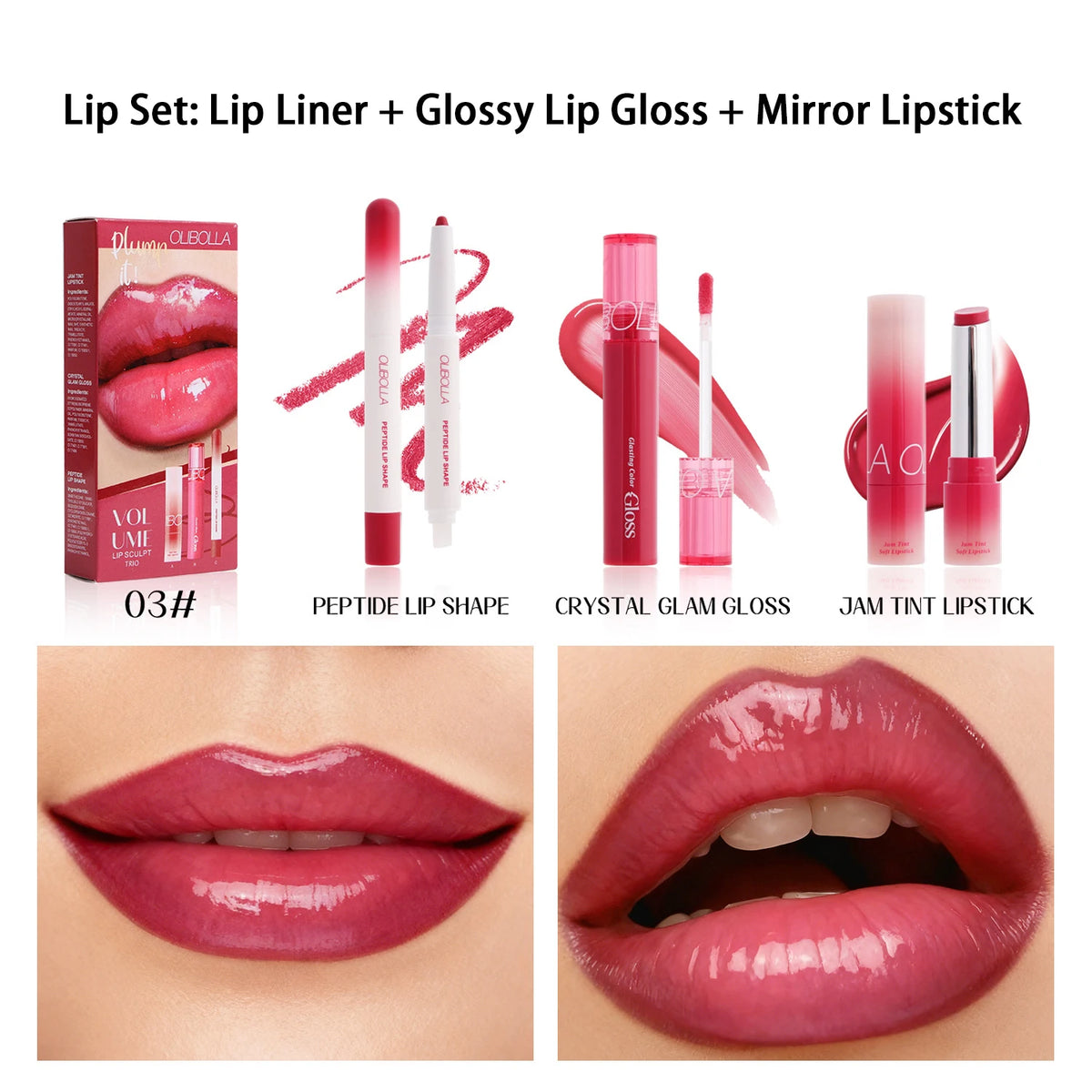 Lip Combo Jam Kit™ 💋 | 3-Piece Lip Sculpt Trio