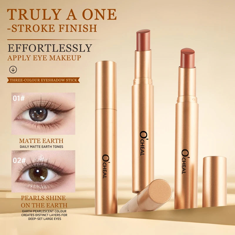 Tricolor Eyeshadow Stick | 3-in-1 Cream Eyeshadow