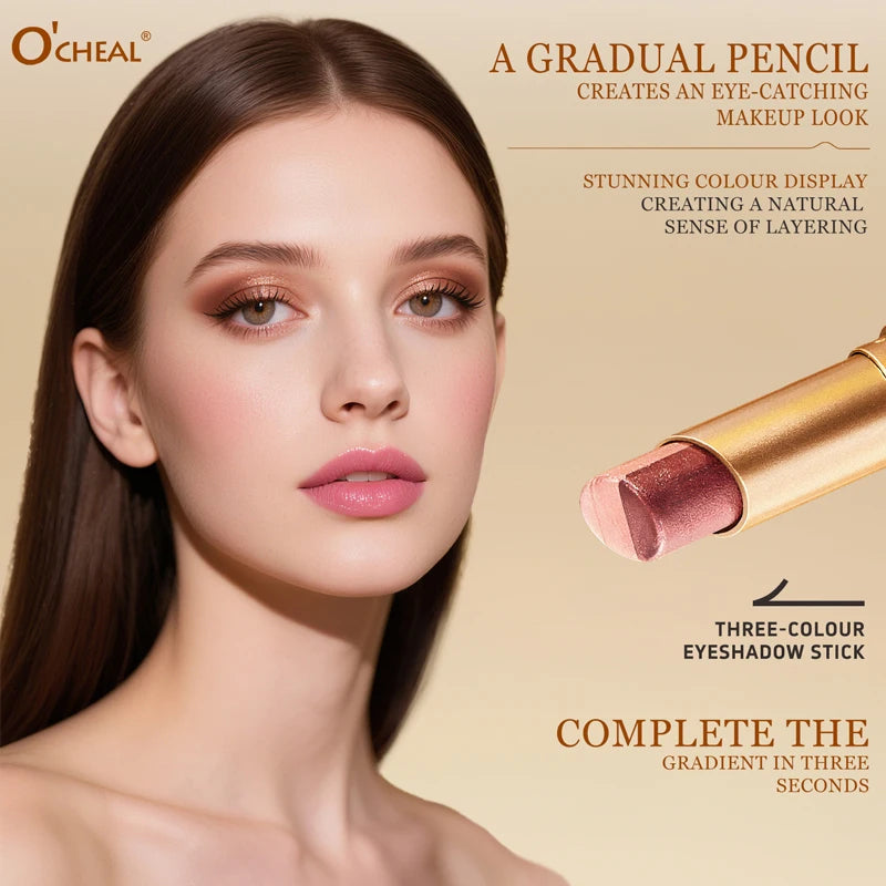Tricolor Eyeshadow Stick | 3-in-1 Cream Eyeshadow