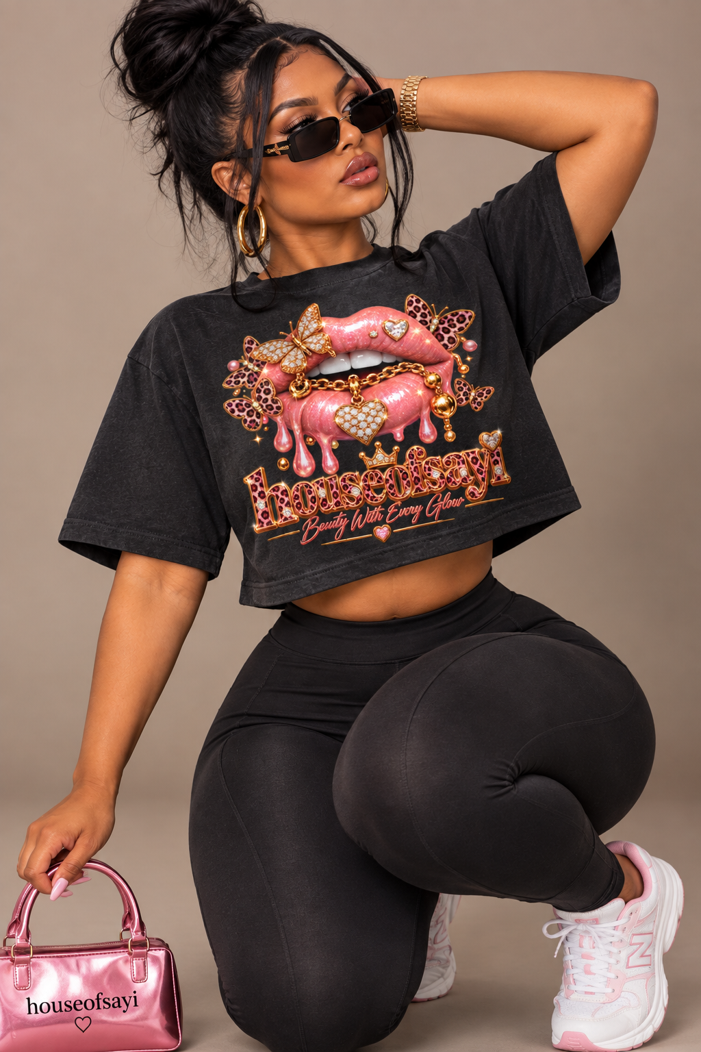 Butterfly Glow Cropped Tee | Houseofsayi