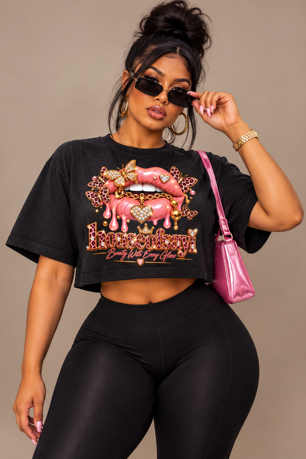 Butterfly Glow Cropped Tee | Houseofsayi