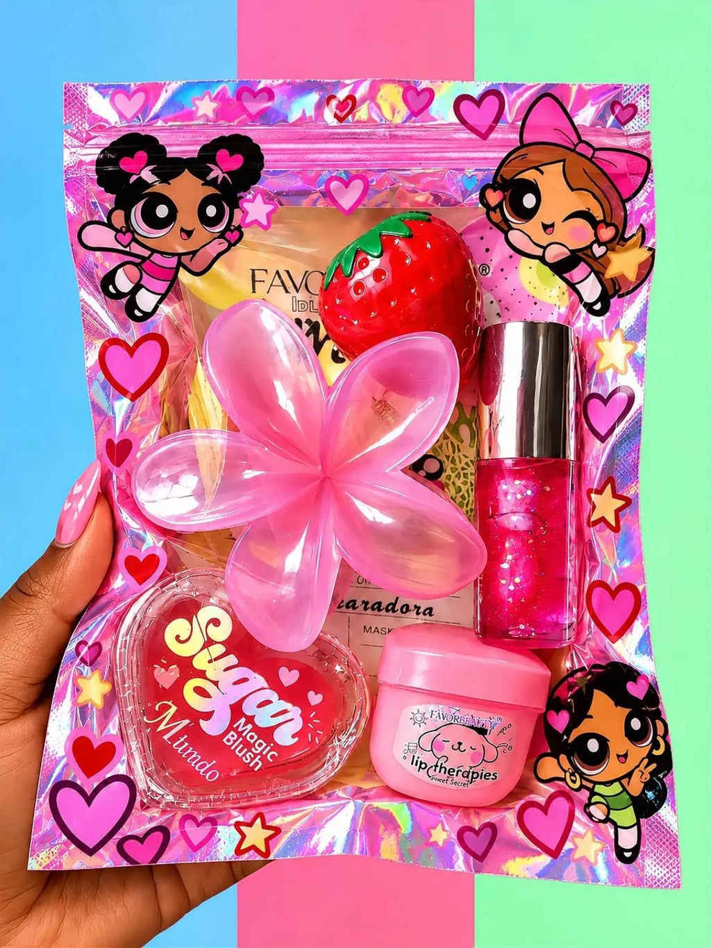 Houseofsayi Cartoon Girl Lip Gloss Bundle